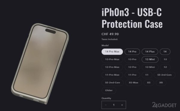 Энтузиаст создал чехол для iPhone, заменяющий Lightning на USB-C (4 фото)